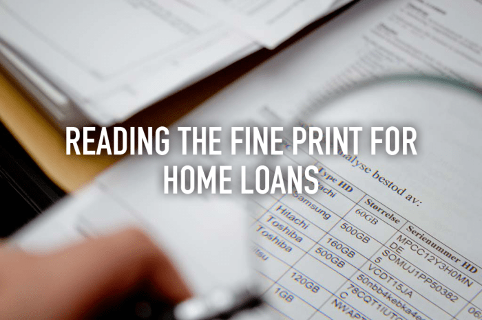 Fine print mortgage bill answer key