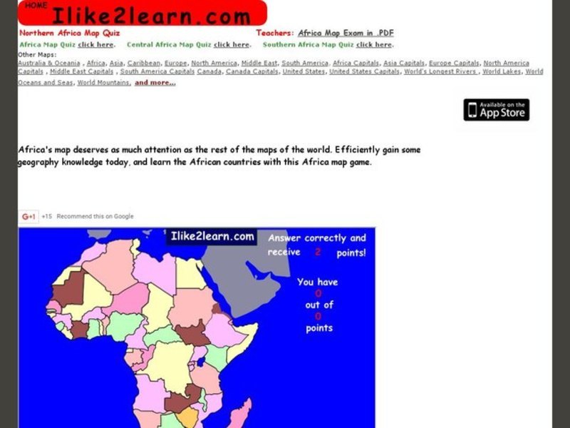 Africa physical map worksheet answer key