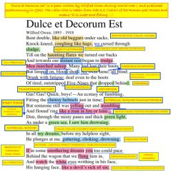 Dulce et decorum est diction