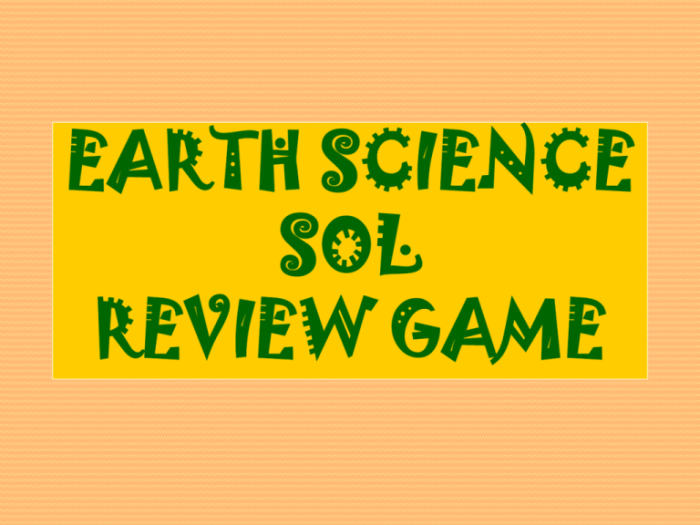 Review and practice for the earth science sol answer key